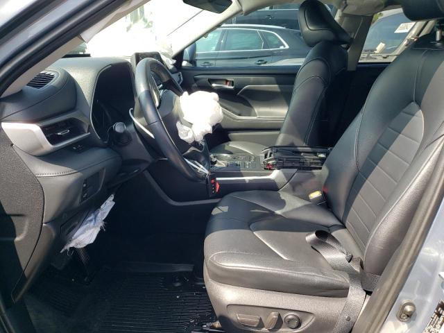 5TDGZRBH1LS005690 - 2020 TOYOTA HIGHLANDER XLE BLUE photo 7