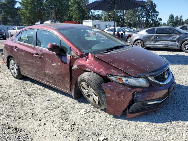 19XFB2F55DE290459 - 2013 HONDA CIVIC LX MAROON photo 4