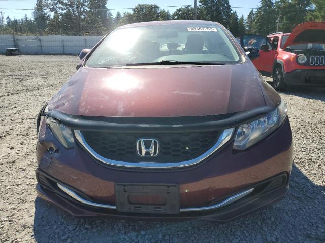 19XFB2F55DE290459 - 2013 HONDA CIVIC LX MAROON photo 5