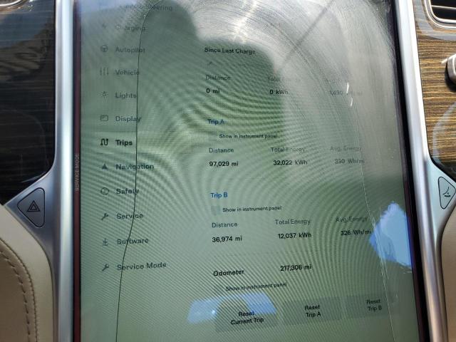 5YJSA1E28GF120436 - 2016 TESLA MODEL S Blanc photo 9