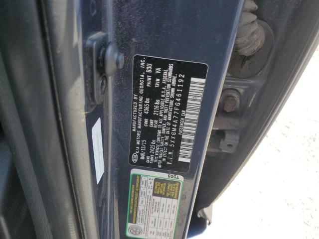 5XXGM4A77FG461192 - 2015 KIA OPTIMA LX BLUE photo 12