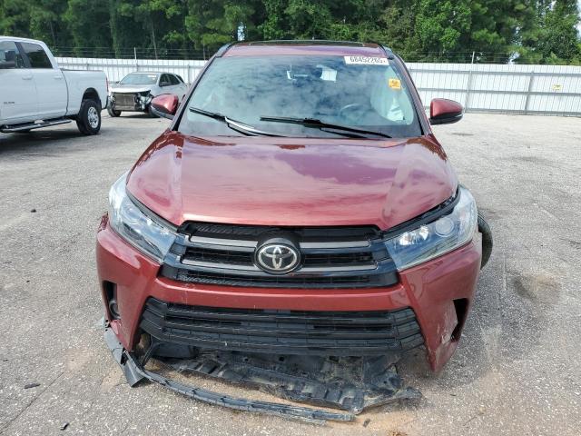 5TDJZRFH2KS606086 - 2019 TOYOTA HIGHLANDER SE RED photo 5