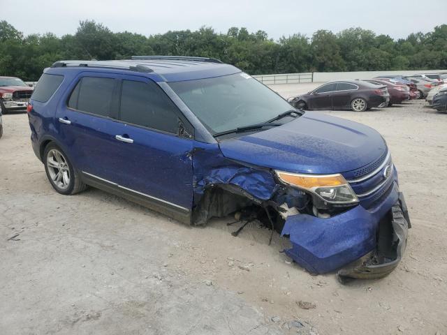 1FM5K7F80DGA21705 - 2013 FORD EXPLORER LIMITED BLUE photo 4