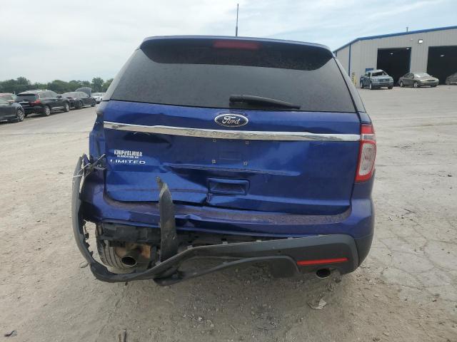 1FM5K7F80DGA21705 - 2013 FORD EXPLORER LIMITED BLUE photo 6