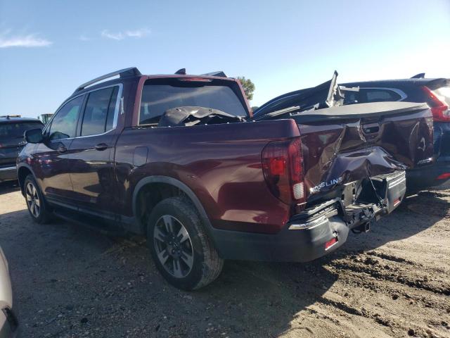 5FPYK3F54HB010343 - 2017 HONDA RIDGELINE RTL BURGUNDY photo 2