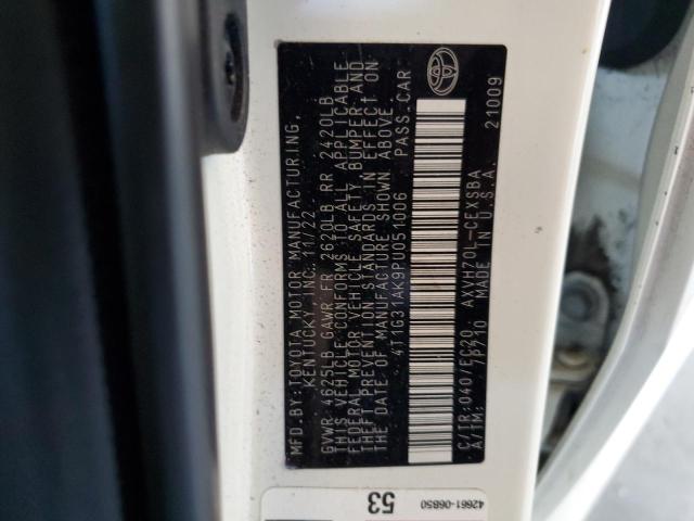 4T1G31AK9PU051006 - 2023 TOYOTA CAMRY SE NIGHT SHADE WHITE photo 12