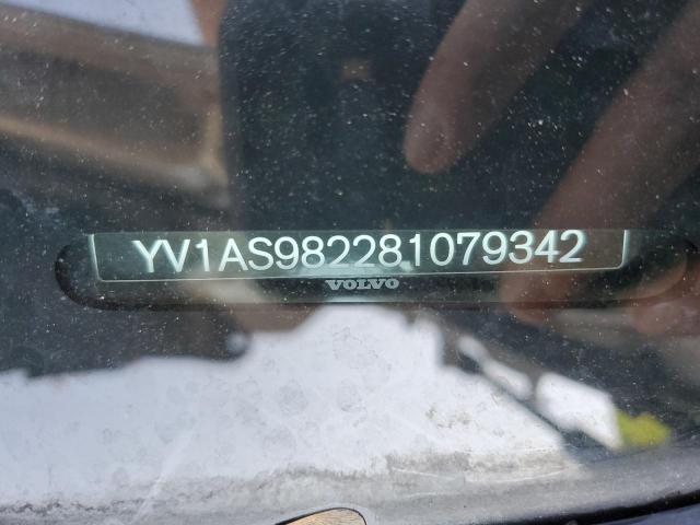 YV1AS982281079342 - 2008 VOLVO S80 3.2 SILVER photo 12