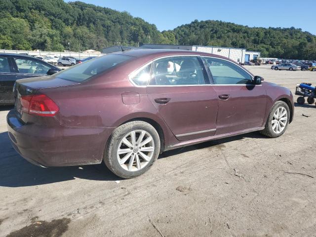 1VWBN7A31CC077830 - 2012 VOLKSWAGEN PASSAT SE MAROON photo 3