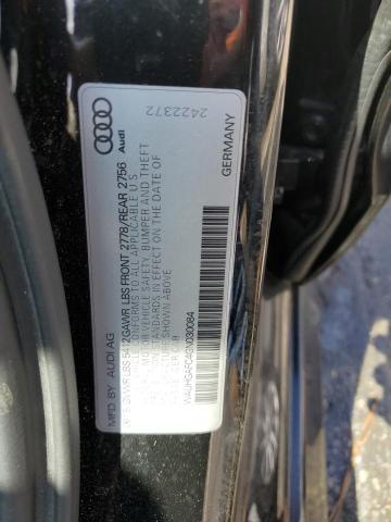 WAUHGAFC4GN030084 - 2016 AUDI A6 PRESTIGE შავი ფოტო 12