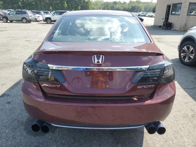 1HGCR2F50FA231454 - 2015 HONDA ACCORD SPORT RED photo 6