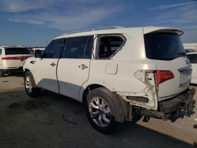 JN8AZ2NFXE9552289 - 2014 INFINITI QX80 WHITE photo 2