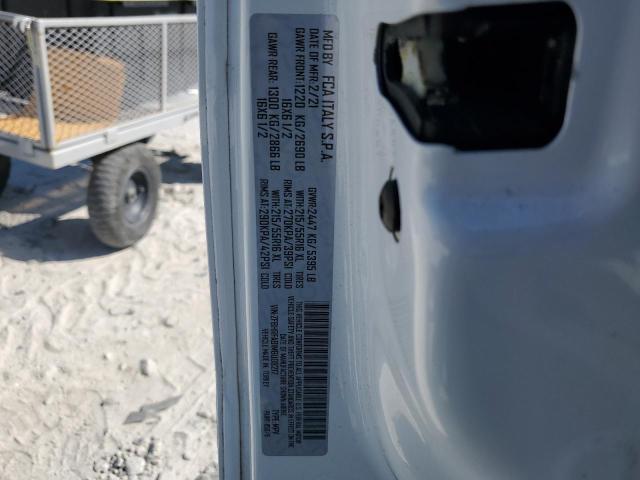 ZFBHRFAB1M6U08217 - 2021 RAM PROMASTER WHITE photo 12