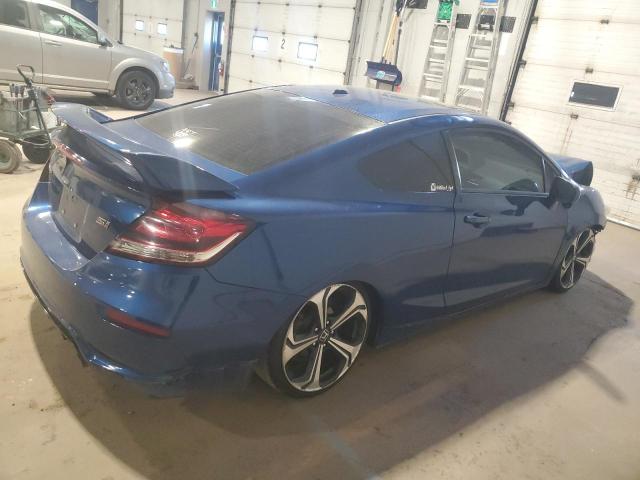 2HGFG4A54FH100695 - 2015 HONDA CIVIC SI BLUE photo 3