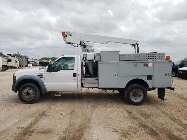 1FD4F46Y38EB87135 - 2008 FORD F450 SUPER DUTY WHITE photo 10