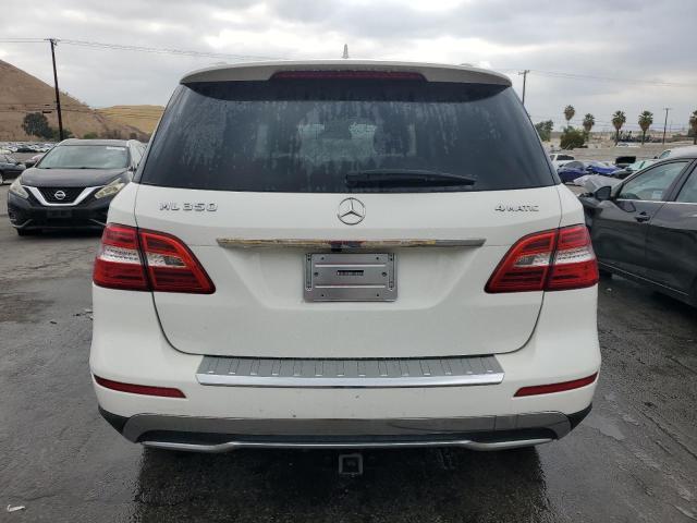 4JGDA5HB7EA282359 - 2014 MERCEDES-BENZ ML 350 4MATIC WHITE photo 6