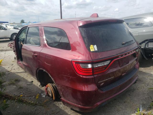 1C4SDJGJ3JC224526 - 2018 DODGE DURANGO SRT BURGUNDY photo 2