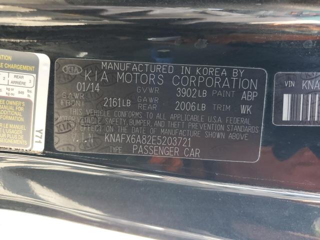 KNAFX6A82E5203721 - 2014 KIA FORTE EX 黑色 照片 12