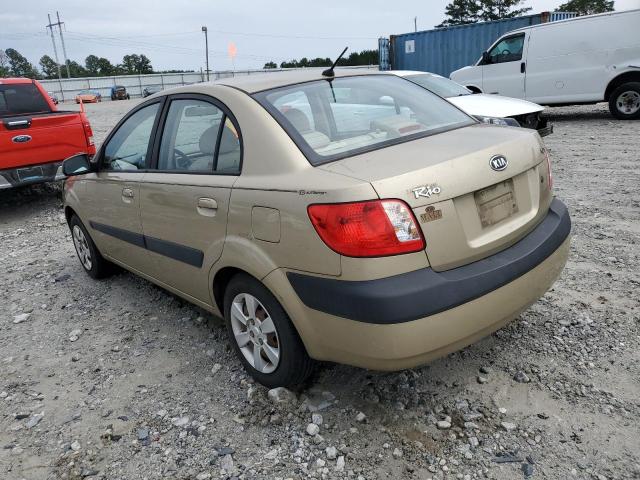 KNADE123X76211159 - 2007 KIA RIO BASE GOLD photo 2