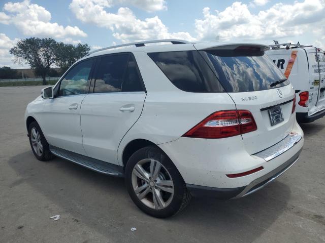 4JGDA5HB3FA497593 - 2015 MERCEDES-BENZ ML 350 4MATIC WHITE photo 2