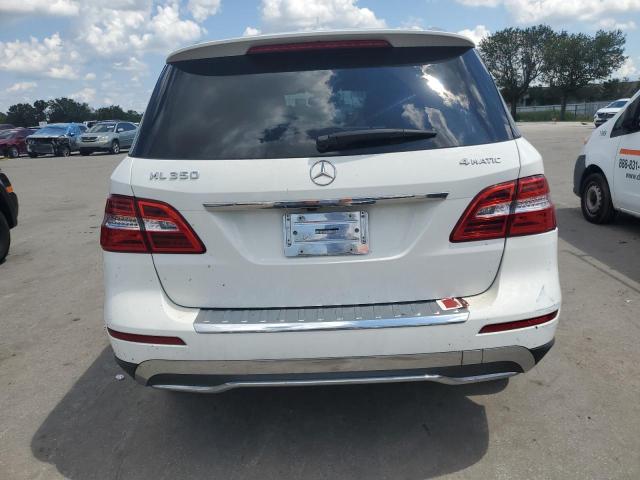 4JGDA5HB3FA497593 - 2015 MERCEDES-BENZ ML 350 4MATIC WHITE photo 6