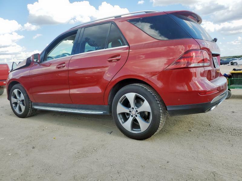 4JGDA5HBXHA858353 - 2017 MERCEDES-BENZ GLE 350 4MATIC BURGUNDY photo 2