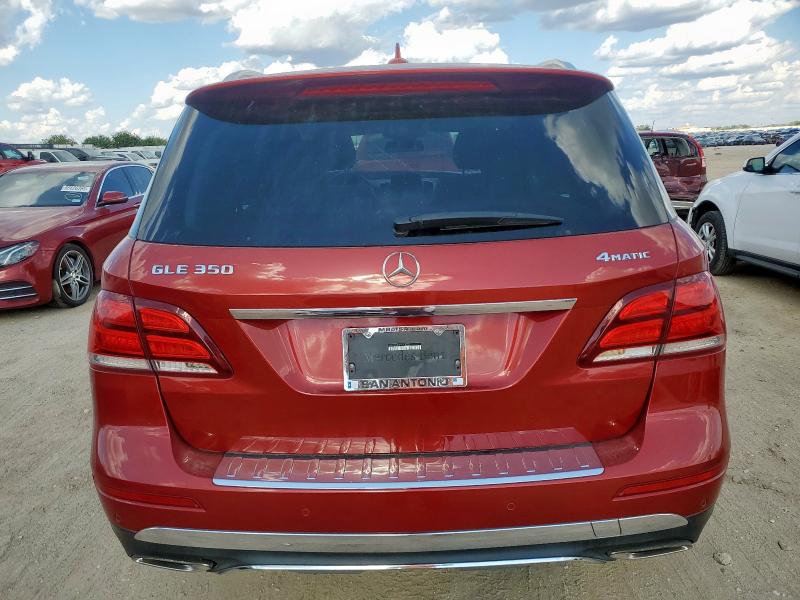 4JGDA5HBXHA858353 - 2017 MERCEDES-BENZ GLE 350 4MATIC BURGUNDY photo 6