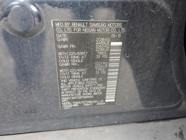 KNMAT2MT0GP595655 - 2016 NISSAN ROGUE S 蓝色 照片 13