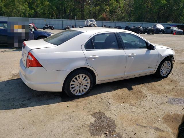 3FADP0L34AR268298 - 2010 FORD FUSION HYBRID WHITE photo 3