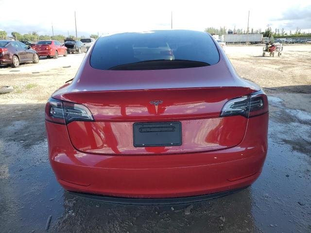 5YJ3E1EA1MF921236 - 2021 TESLA MODEL 3 RED photo 6
