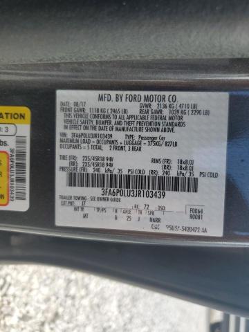 3FA6P0LU3JR103439 - 2018 FORD FUSION SE HYBRID 灰色 照片 12