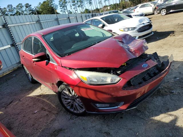 1FADP3N24FL229948 - 2015 FORD FOCUS TITANIUM BURGUNDY photo 4