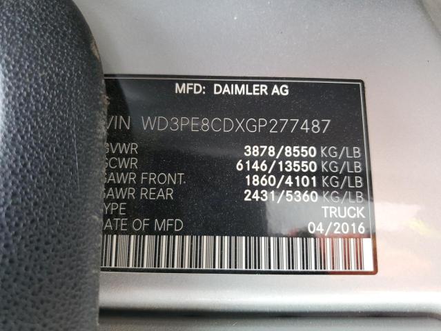 WD3PE8CDXGP277487 - 2016 MERCEDES-BENZ SPRINTER 2500 SILVER photo 14