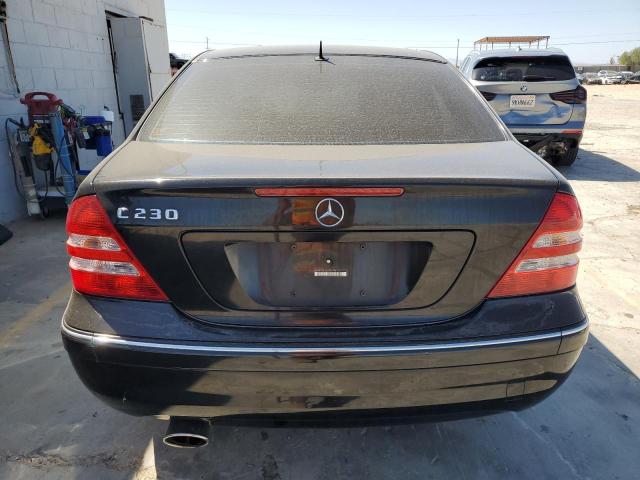 WDBRF52H66A906791 - 2006 MERCEDES-BENZ C 230 BLACK photo 6