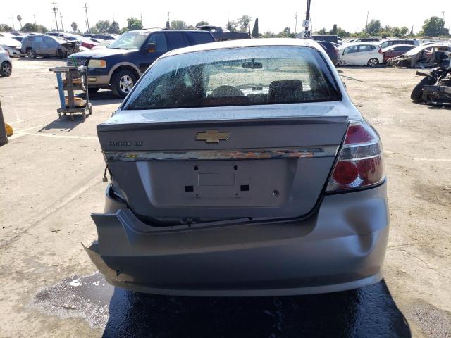 KL1TD56E69B662935 - 2009 CHEVROLET AVEO LS SILVER photo 6