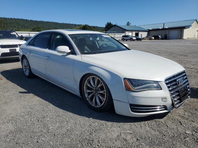 WAURVAFD3CN019803 - 2012 AUDI A8 L QUATTRO WHITE photo 4