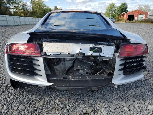 WUAAU34248N004155 - 2008 AUDI R8 4.2 QUATTRO SILVER photo 6