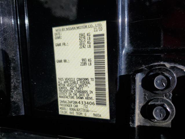 1N4AL2AP1BN433406 - 2011 NISSAN ALTIMA BASE BLACK photo 13