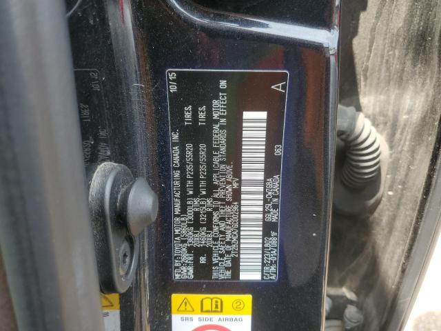 2T2BZMCA7GC002964 - 2016 LEXUS RX 350 BASE CHARCOAL photo 13
