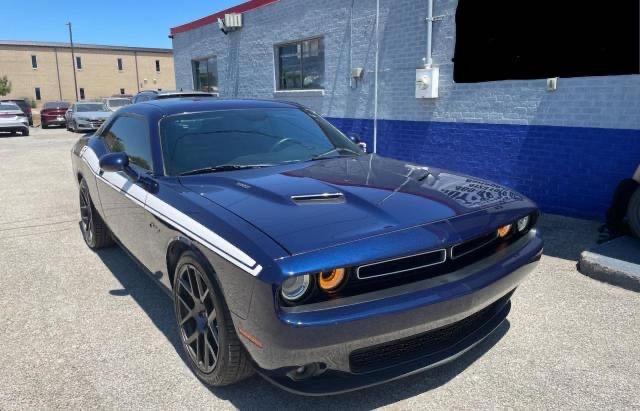 2C3CDZBTXFH764654 - 2015 DODGE CHALLENGER SXT PLUS BLUE photo 1