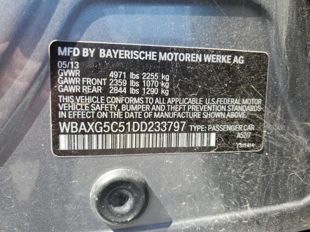 WBAXG5C51DD233797 - 2013 BMW 528 I SILVER photo 12