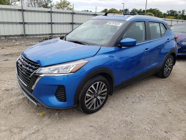 3N1CP5CV3NL521305 - 2022 NISSAN KICKS SV BLUE photo 1