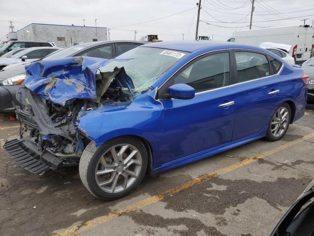 3N1AB7AP4DL781121 - 2013 NISSAN SENTRA BLUE photo 1