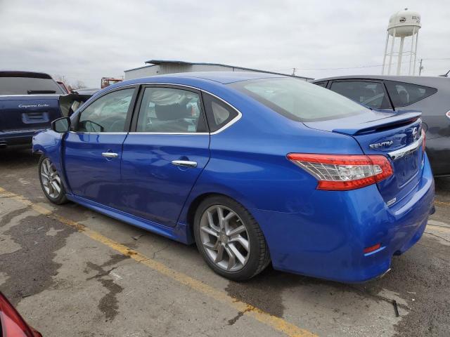 3N1AB7AP4DL781121 - 2013 NISSAN SENTRA BLUE photo 2