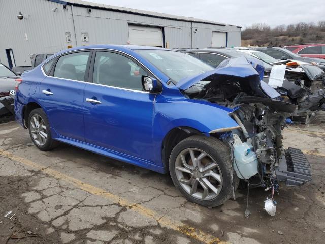 3N1AB7AP4DL781121 - 2013 NISSAN SENTRA BLUE photo 4