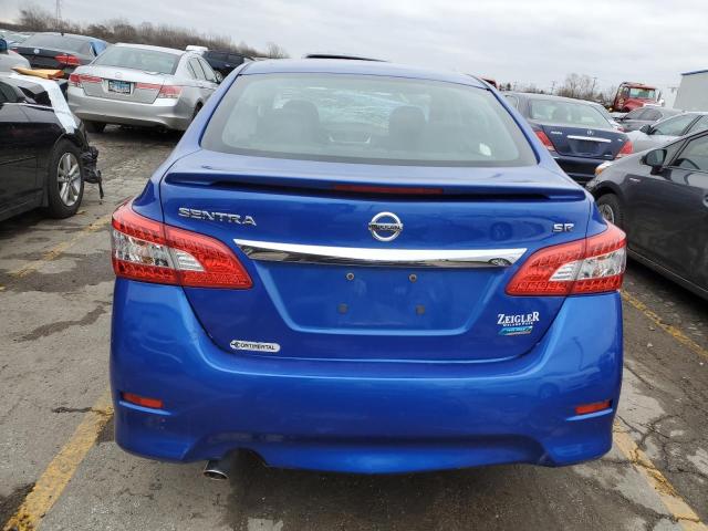 3N1AB7AP4DL781121 - 2013 NISSAN SENTRA BLUE photo 6