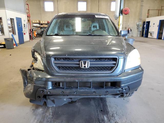 5FNYF185X5B032535 - 2005 HONDA PILOT EXL GRAY photo 5