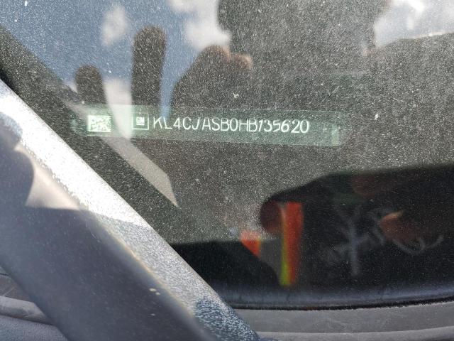 KL4CJASB0HB135620 - 2017 BUICK ENCORE PREFERRED WHITE photo 13