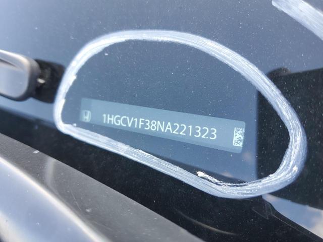 1HGCV1F38NA221323 - 2022 HONDA ACCORD SPORT BLUE photo 12