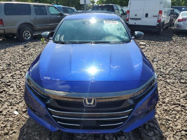 1HGCV1F38NA221323 - 2022 HONDA ACCORD SPORT BLUE photo 5