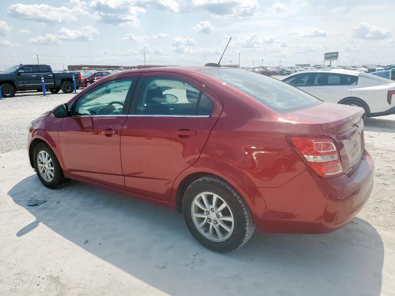 1G1JD5SH2H4130495 - 2017 CHEVROLET SONIC LT BURGUNDY photo 2
